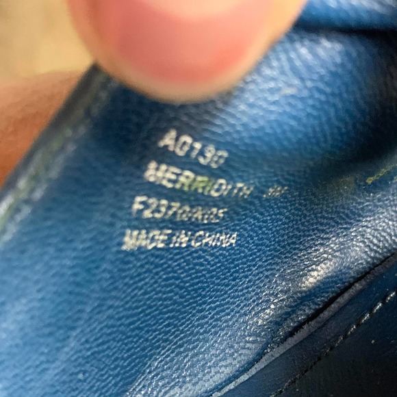 Coach Merridith Open Toe Blue Wedge Sandals Heels - Picture 7 of 7